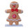 Lebkuchenfigur »Mädchen« aus Styropor/Wolle, mit Fliege, selbststehend     Groesse: 20x15,5x4,6cm    Farbe: braun/weiß