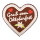 Gingerbread heart Gruß vom Oktoberfest"   - Material: out of styrofoam - Color: brown/multicoloured - Size: 33x30x4cm