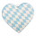 Gingerbread heart Oktoberfest  - Material: out of styrofoam - Color: blue/white - Size: 33x30x4cm