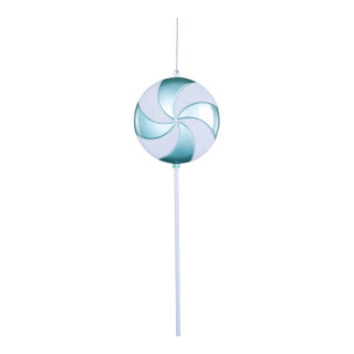 Lolipop  - Material: out of plastic - Color: mint/white - Size: 60cm X Ø20cm