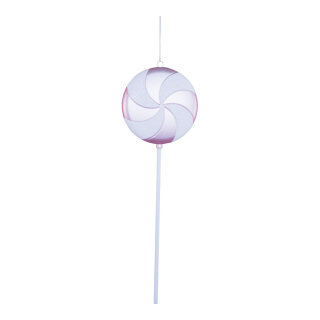 Lolipop  - Material: out of plastic - Color: matt pink/white - Size: 60cm X Ø20cm