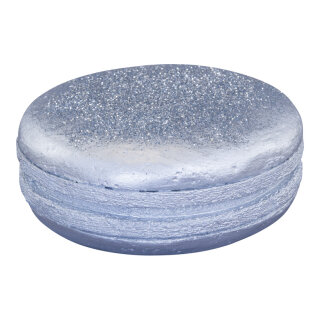 Macaron aus Styropor     Groesse: 20x9cm    Farbe: silber