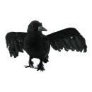 Crow out of styrofoam/feathers, spreaded wings     Size:...