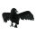 Crow out of styrofoam/feathers, spreaded wings     Size: 22x38x20cm    Color: black