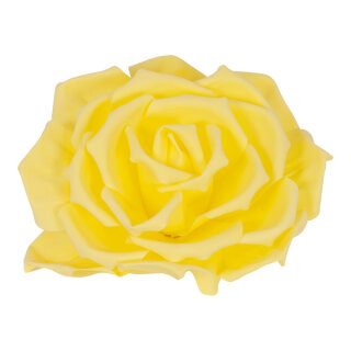 Rose head  - Material: 50cm stem foam plastic - Color: yellow - Size: Ø 40cm