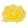 Rose head  - Material: 50cm stem foam plastic - Color: yellow - Size: Ø 40cm