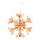 Schneeflocke aus Holz mit Hänger     Groesse:20x20x2cm    Farbe:naturfarben