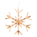Wooden snowflake  - Material:  - Color: natural-coloured...