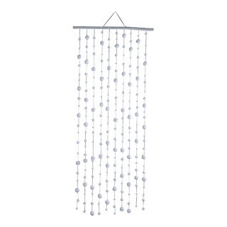 Snowball curtain 10-fold - Material: out of cotton wool - Color: white - Size: 180x80cm X Ø 2/3/45cm