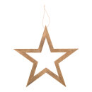Stern aus Holz mit Hänger     Groesse:30x30x2cm...