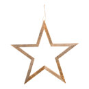 Wooden star  - Material:  - Color: natural-coloured -...