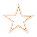 Wooden star  - Material:  - Color: natural-coloured -...