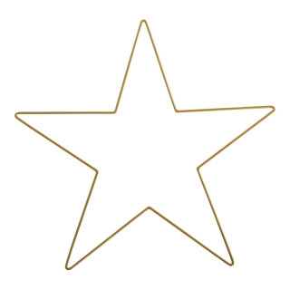 Star contour  - Material: out of metal - Color: gold - Size: 60x60cm X Dicke: 5mm