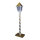 Street lamp  - Material: out of metal - Color: white/gold - Size: 120cm X Metallfuß: 20x30cm