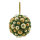 Tannenkugel geschmückt, Kunststoff     Groesse: Ø 30cm    Farbe: gold/grün