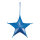 Textile star 5-pointed - Material: out of polyester/plastic - Color: light blue - Size: Ø 40cm