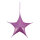Textile star 5-pointed - Material: out of polyester/plastic - Color: light pink - Size: Ø 40cm