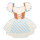Dirndl  - Material: out of styrofoam - Color: blue/white - Size: 60x56x45cm