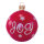 Weihnachtskugel aus Metall, mit LED     Groesse: 62cm    Farbe: rot/weiß