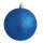 Weihnachtskugel, aqua beglittert, 12 St./Karton, Größe: Ø 6cm Farbe: