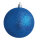 Weihnachtskugel, blau beglittert, 6 St./Karton, Größe: Ø 8cm Farbe: