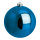 Christmas ball blue shiny  - Material:  - Color:  - Size: Ø 10cm