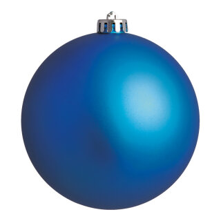 Weihnachtskugel, blau matt, 12 St./Karton, Größe: Ø 6cm Farbe: