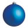 Christmas ball blue matt 12 pcs./carton - Material:  - Color:  - Size: Ø 6cm