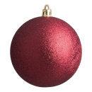 Christmas ball burgundy glittered  - Material:  - Color:...