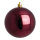 Weihnachtskugel, bordeaux glänzend, 6 St./Karton, Größe: Ø 8cm Farbe: