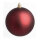 Christmas ball burgundy matt 6 pcs./carton - Material:  - Color:  - Size: Ø 8cm