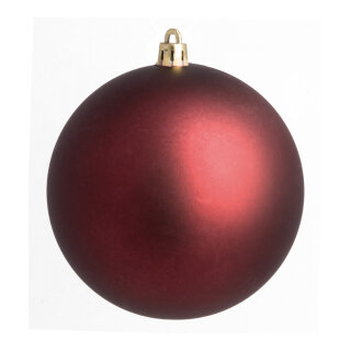 Christmas ball burgundy matt  - Material:  - Color:  - Size: Ø 14cm