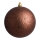 Christmas ball brown glittered 6 pcs./carton - Material:  - Color:  - Size: Ø 8cm