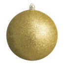 Weihnachtskugel, gold beglittert, 6 St./Karton,...