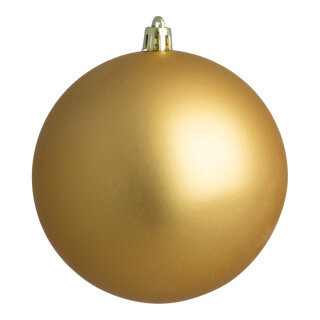 Weihnachtskugel, gold matt,  Größe: Ø 20cm Farbe: