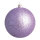 Weihnachtskugel, lavendel beglittert, 6 St./Karton, Größe: Ø 8cm Farbe: