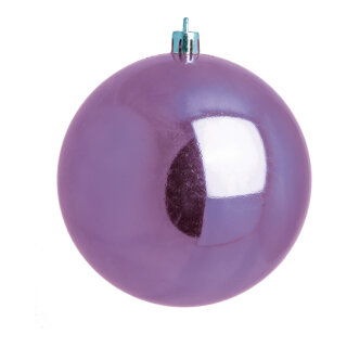 Weihnachtskugel, lavendel glänzend, 12 St./Karton, Größe: Ø 6cm Farbe: