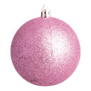 Weihnachtskugel, pink beglittert,  Größe:...