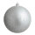 Weihnachtskugel, silber beglittert,  Größe: Ø 25cm Farbe: