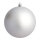 Weihnachtskugel, silber matt,  Größe: Ø 10cm Farbe: