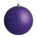 Weihnachtskugel, violett beglittert,  Größe:...