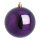 Weihnachtskugel, violett glänzend, 12 St./Karton, Größe: Ø 6cm Farbe: