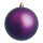 Weihnachtskugel, violett matt,  Größe: Ø 14cm Farbe: