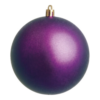 Weihnachtskugel, violett matt,  Größe: Ø 20cm Farbe: