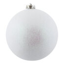 Christmas ball white glittered  - Material:  - Color:  -...