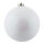 Weihnachtskugel, weiß beglittert,  Größe: Ø 20cm Farbe: