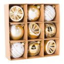 Christmas balls 9 pcs. - Material: out of plastic -...