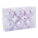 Christmas balls 6 pcs. - Material: out of plastic -...