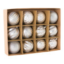 Christmas balls 12 pcs. - Material: out of plastic -...