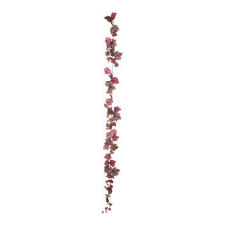 Grape leaf garland out of plastic     Size: 180cm    Color: autumn/red